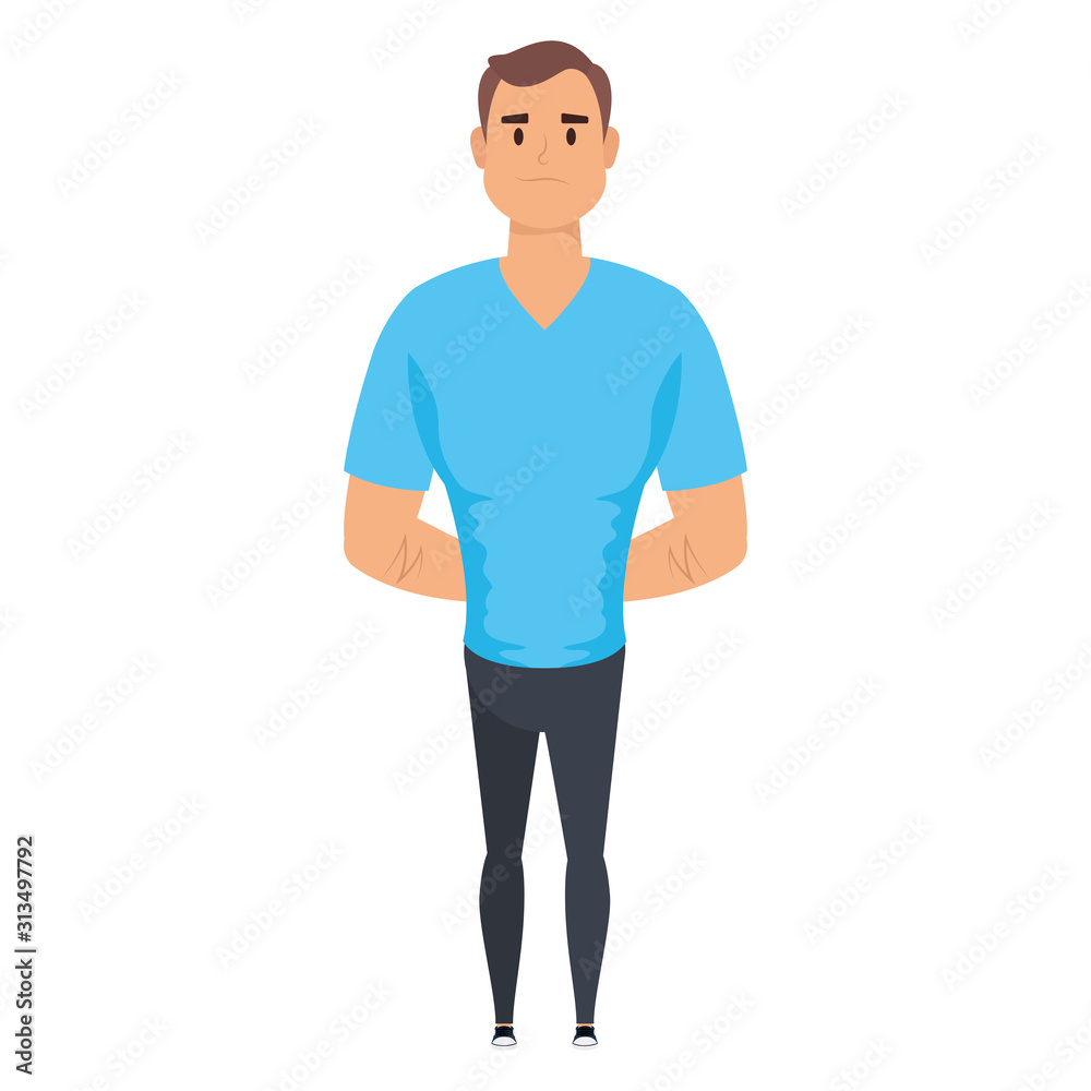 young man avatar character icon young man avatar character icon