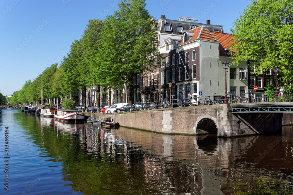 Obraz premium The Herengracht canal in Amsterdam, Netherlands