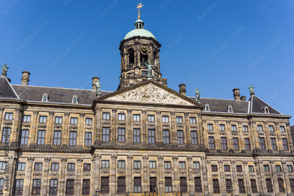 Royal Palace Amsterdam on the Dam Square in Amsterdam, Netherlands