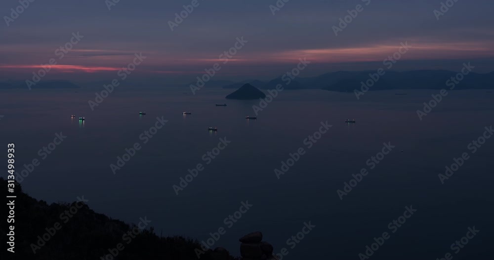 瀬戸内のタイムラプス映像、日の出の海景 / Time Lapse: Beautiful Sunrise in Setouchi JPN 瀬戸内のタイムラプス映像、日の出の海景 / Time Lapse: Beautiful Sunrise in Setouchi JPN