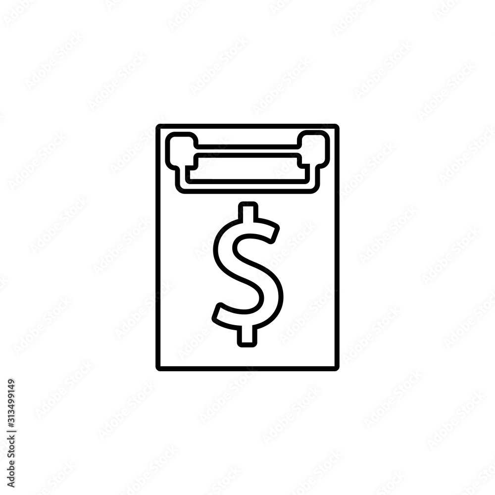 credit contract icon. Simple thin line, outline vector of banking icons for ui and ux, website or mobile application credit contract icon. Simple thin line, outline vector of banking icons for ui and ux, website or mobile application