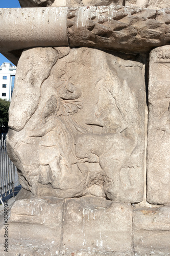 Ancient Roman Arch of Galerius in Thessaloniki, Greece photo