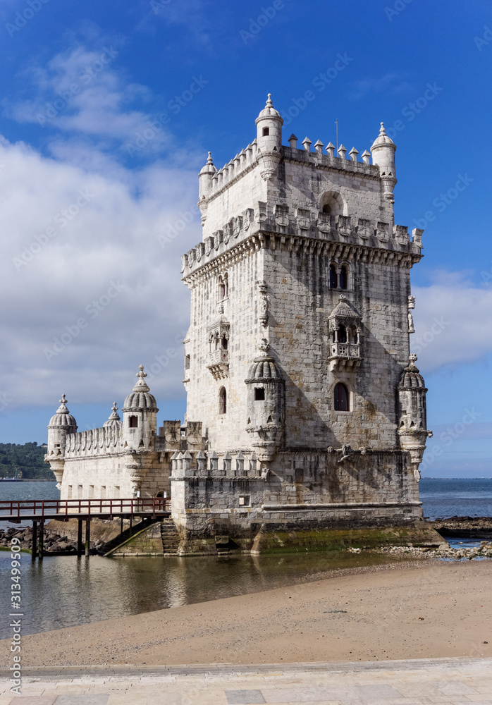 The Tower of Belém in Lisbon Portugal