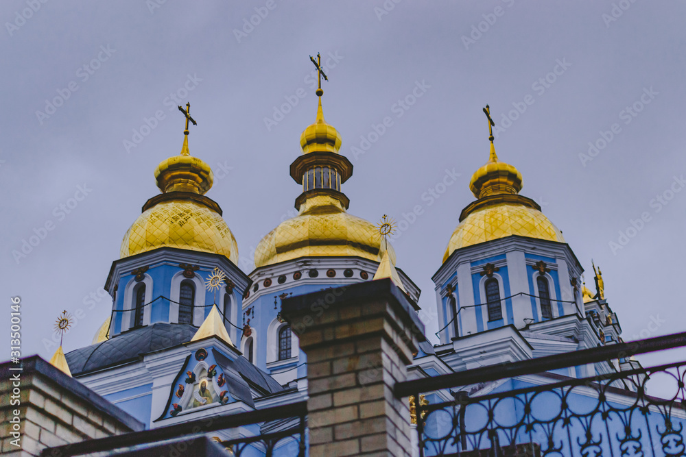 KYEV/UKRAINE - 05.01.2020: St. Michael's Golden-Domed Monastery