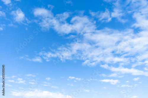 Clouds in the blue sky Background