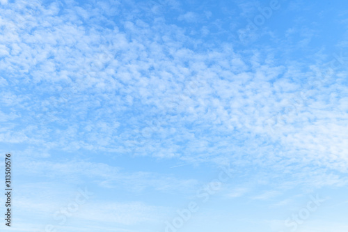 Clouds in the blue sky Background