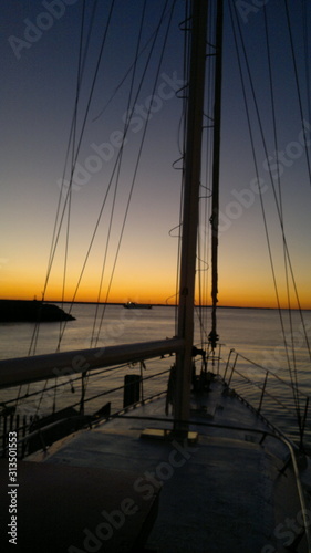 Fototapeta Naklejka Na Ścianę i Meble -  Boat  Yacht Jacht Sailing