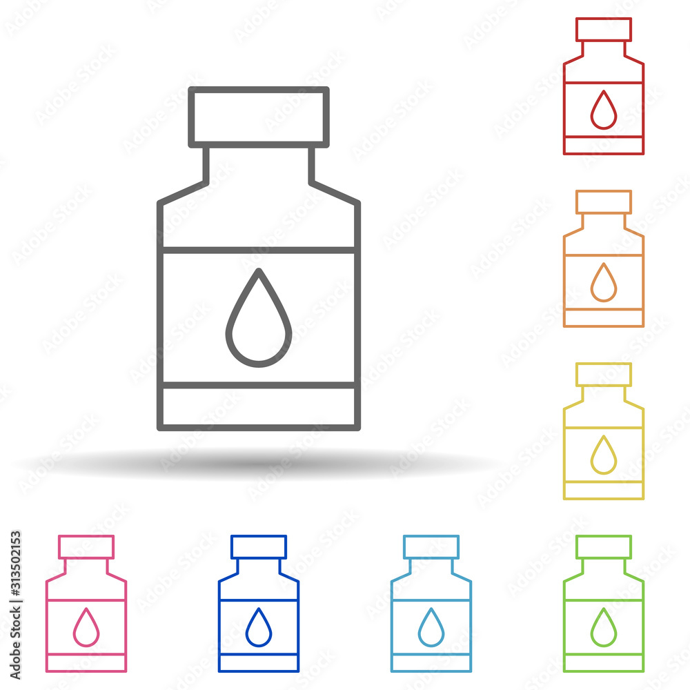 Blood donation, medicine in multi color style icon. Simple thin line, outline vector of blood donation icons for ui and ux, website or mobile application