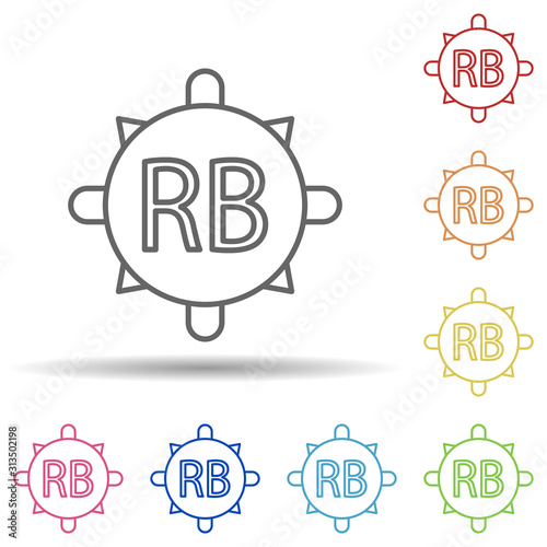 Blood donation, platelet in multi color style icon. Simple thin line, outline vector of blood donation icons for ui and ux, website or mobile application