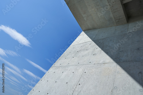 Abstract geometric view of modern building