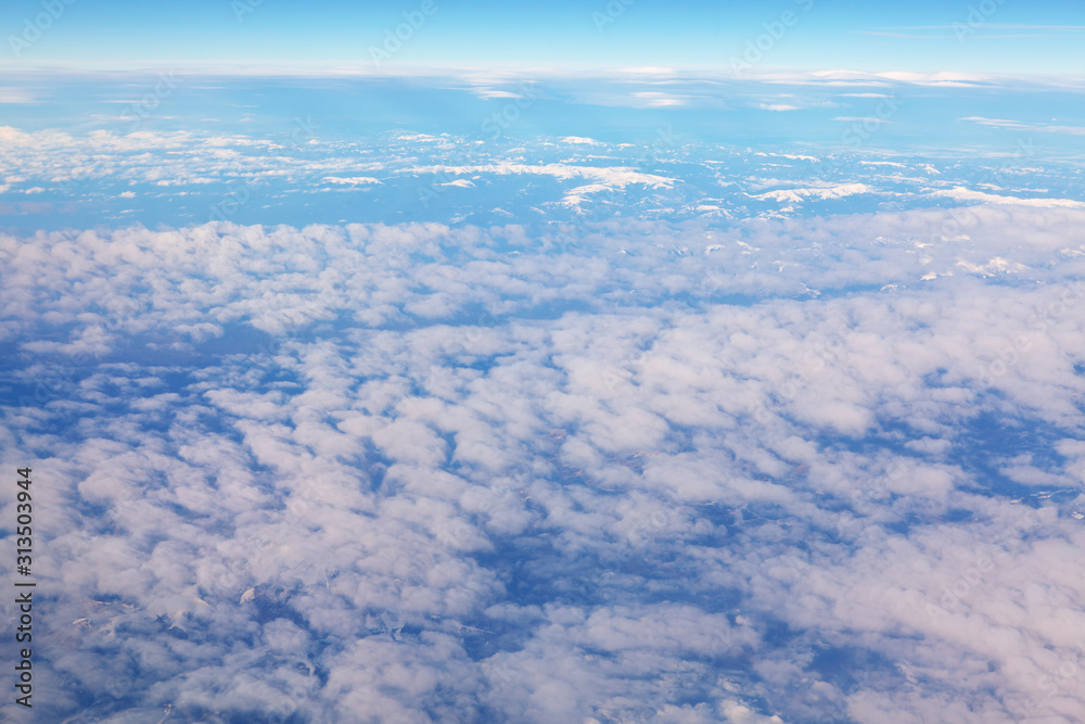 Fototapeta premium fantastic sky background with clouds