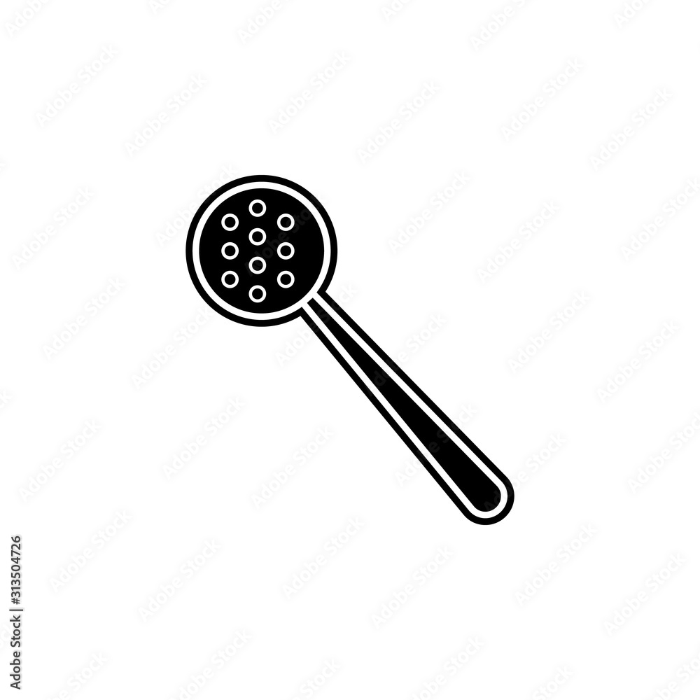 kitchen skimmer icon. Simple glyph, flat vector of kitchen icons for ui and ux, website or mobile application kitchen skimmer icon. Simple glyph, flat vector of kitchen icons for ui and ux, website or mobile application