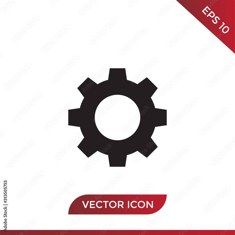 Settings vector icon in modern design style for web site and mobile app Settings vector icon in modern design style for web site and mobile app