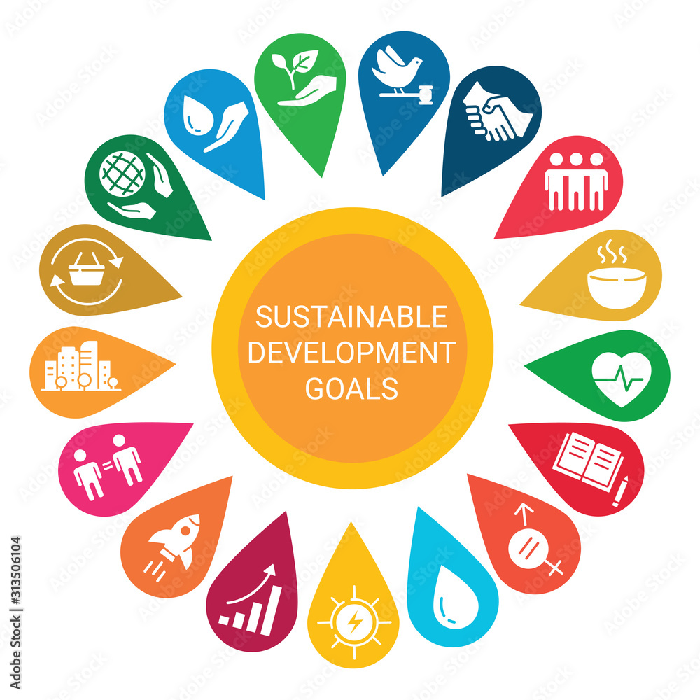 Sustainable Development Goals Stock Vector | Adobe Stock