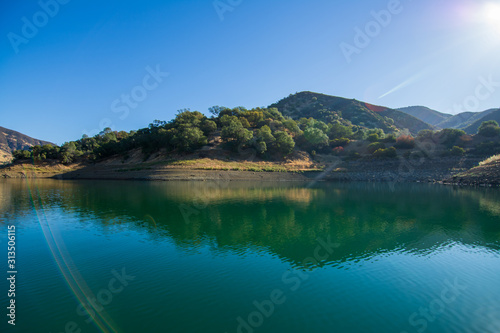 Lake berryessa california during summer .
