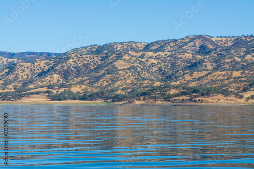 Lake berryessa california during summer .