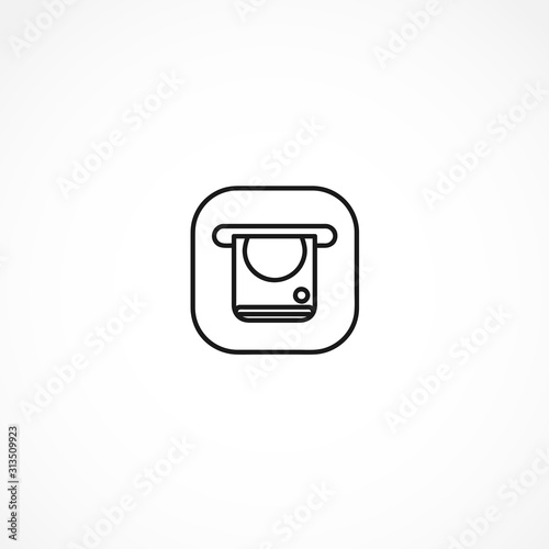 atm icon on white background