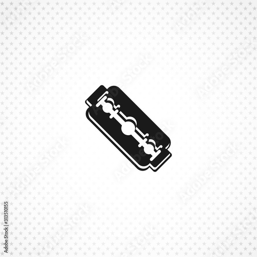 Blade razor icon on white background