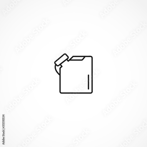 canister icon on white background