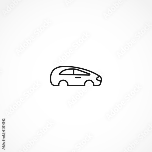 car body icon on white background © Gunel