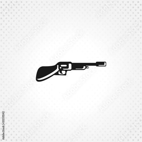shotgun icon on white background