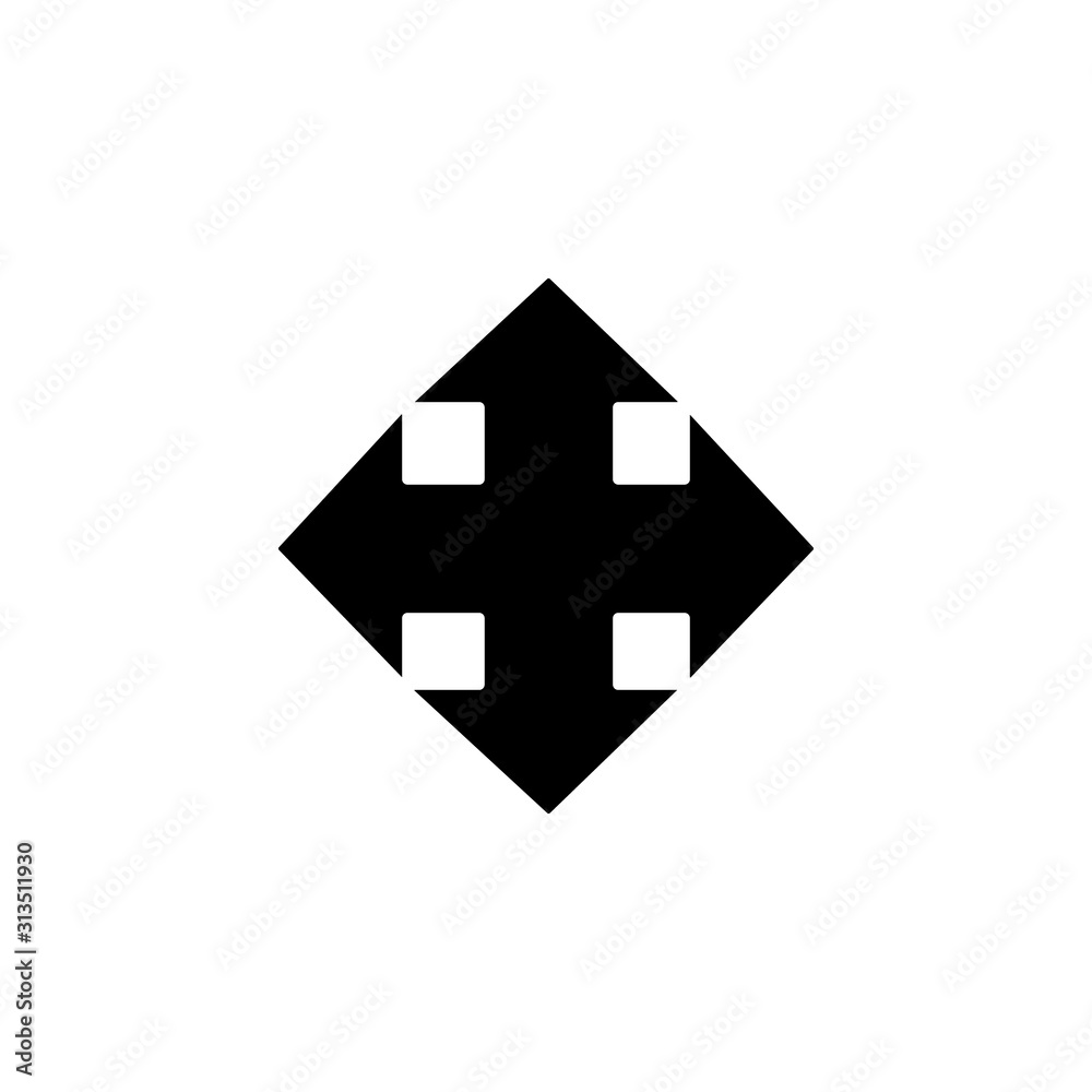 Arrow expand icon. Simple pointer icons for ui and ux, website or mobile application Arrow expand icon. Simple pointer icons for ui and ux, website or mobile application