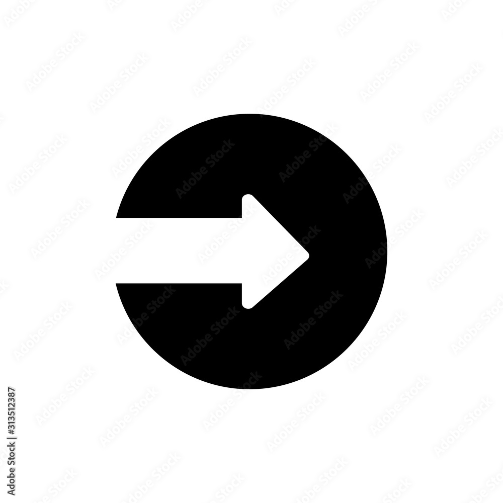 Arrow right icon. Simple pointer icons for ui and ux, website or mobile application Arrow right icon. Simple pointer icons for ui and ux, website or mobile application