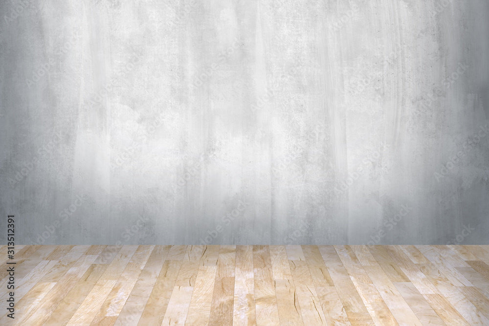 Wood table top on white background. Used for product placement or montage.	