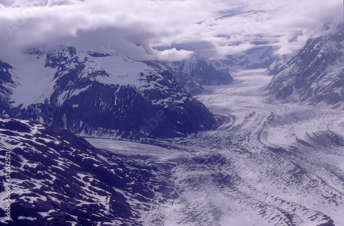 Ferris Glacier Aerial, Glacier Bay, Alaska