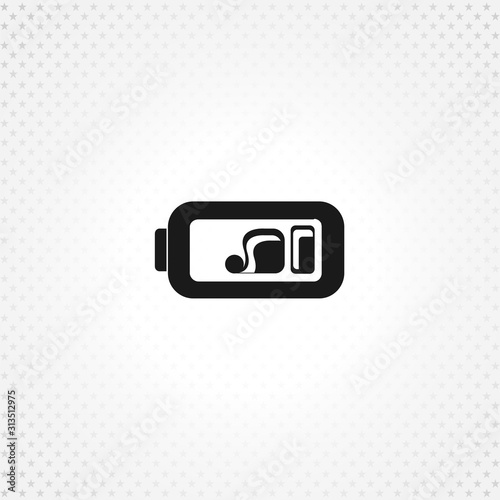 battery icon on white background
