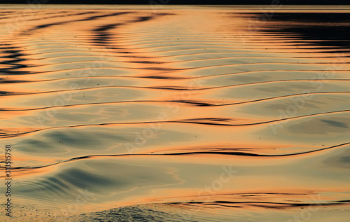 Boat Wake in Sunset © Betty Sederquist