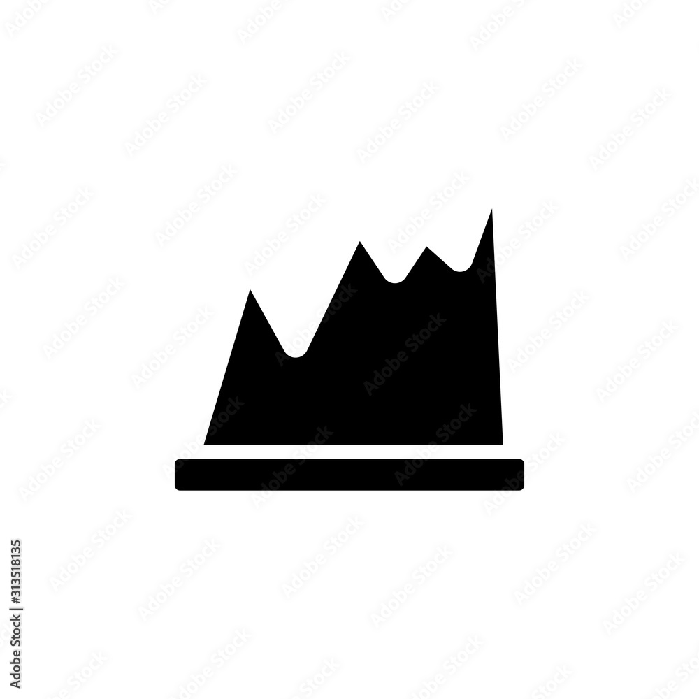 Chart area icon. Simple business performance icons for ui and ux, website or mobile application Chart area icon. Simple business performance icons for ui and ux, website or mobile application