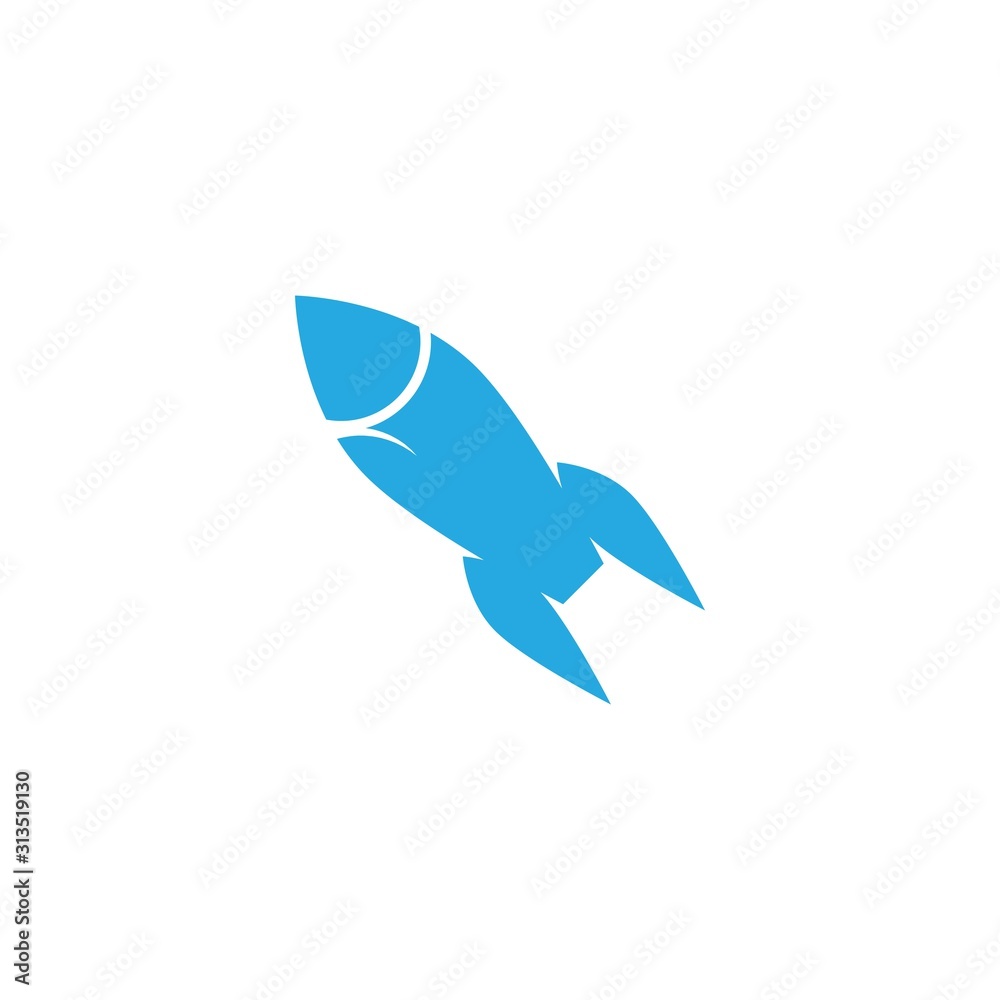 Rocket ilustration logo Rocket ilustration logo