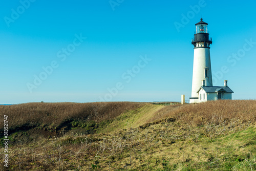 The Yaquina Head Lighthouse in Newport, Oregon, USA