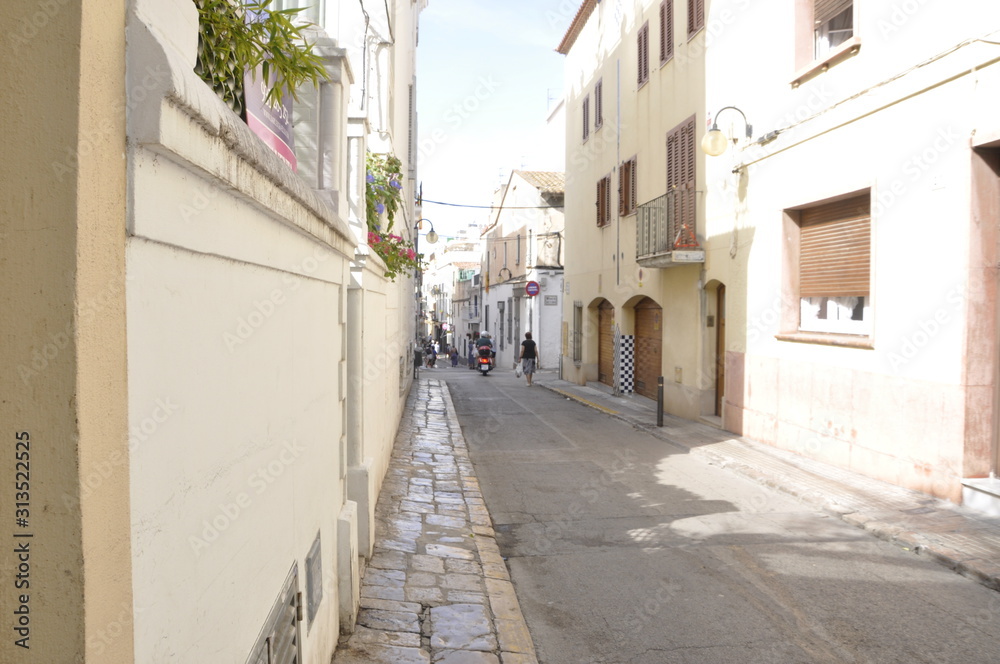 Fototapeta premium narrow street in old town