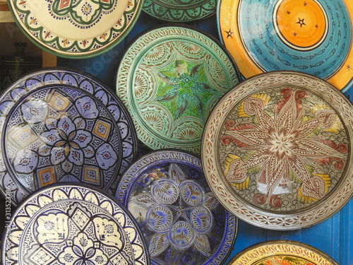 Beautiful Pattern on Moroccan Plates