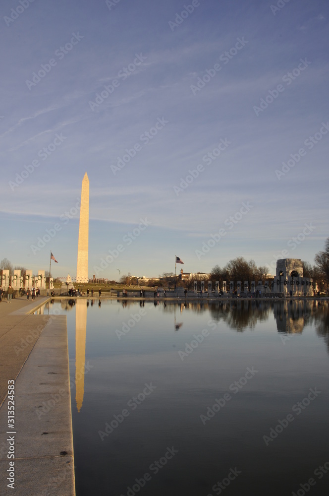 View of Washington monument in Washington DC