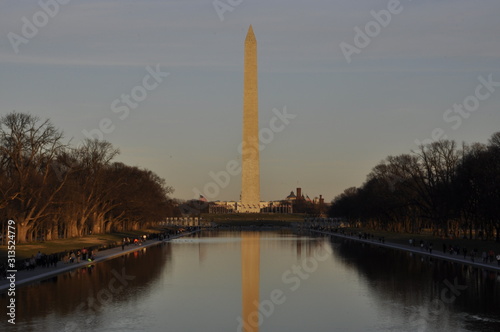 View of Washington monument in Washington DC