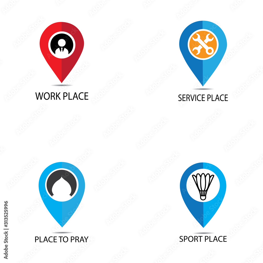 Location icon map pin pointer. GPS navigation locate symbol Location icon map pin pointer. GPS navigation locate symbol