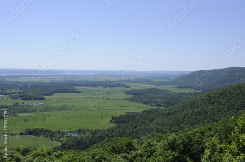 panorama of mountains near Champlain Lookout in Ottawa Canada