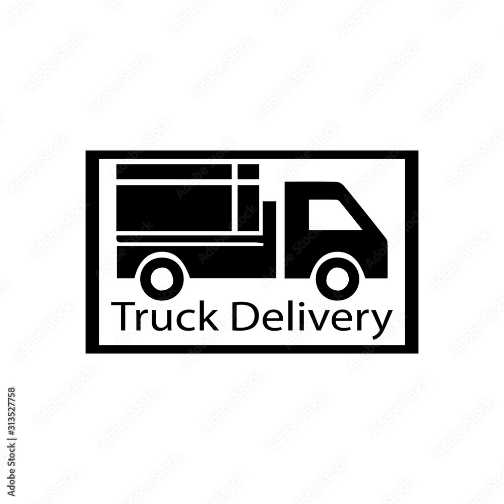 Truck icon ilustration vector template Truck icon ilustration vector template