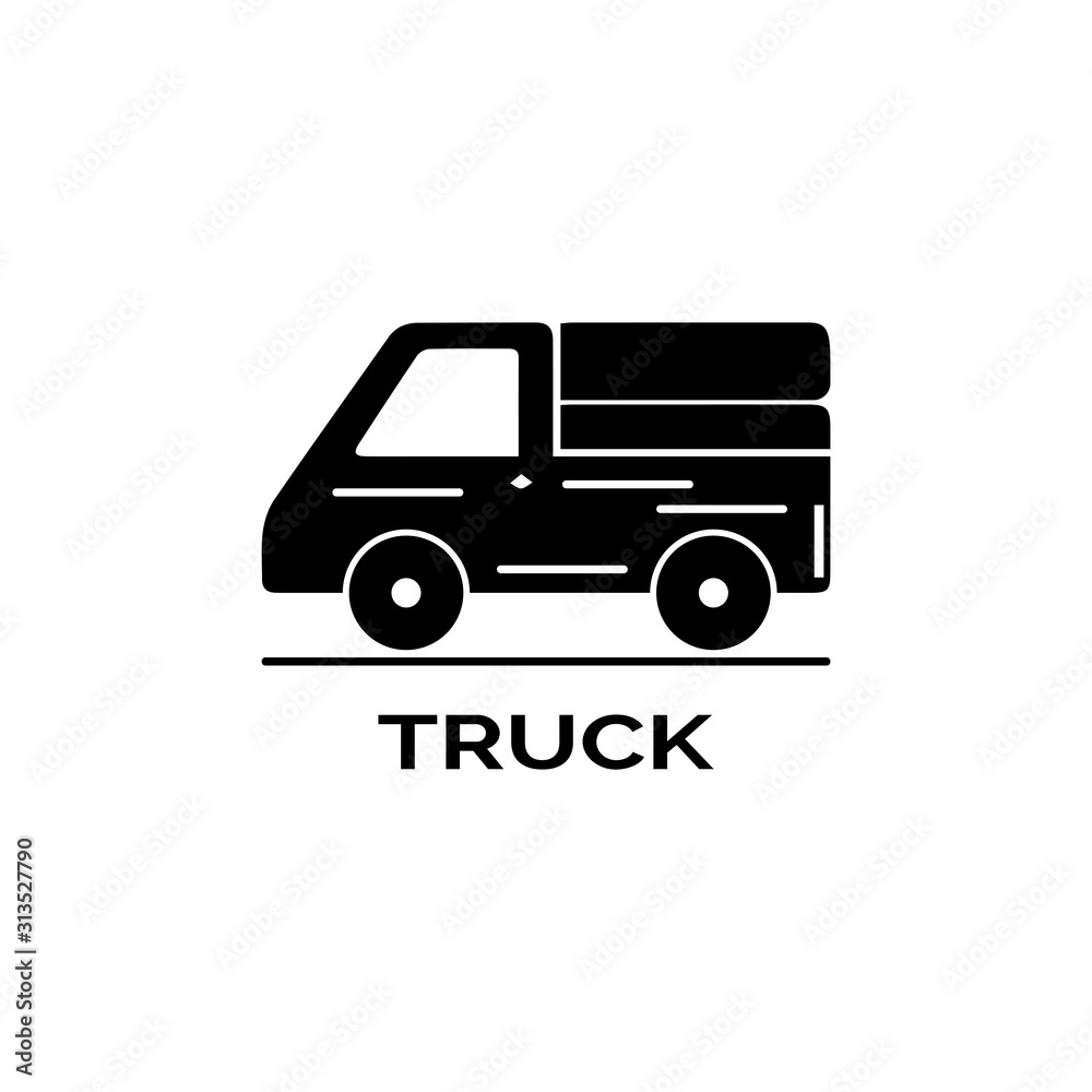 Truck icon ilustration vector template Truck icon ilustration vector template