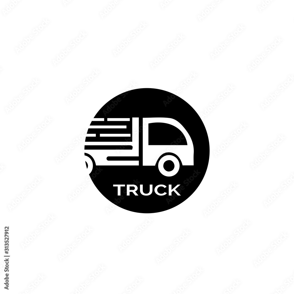 Truck icon ilustration vector template Truck icon ilustration vector template