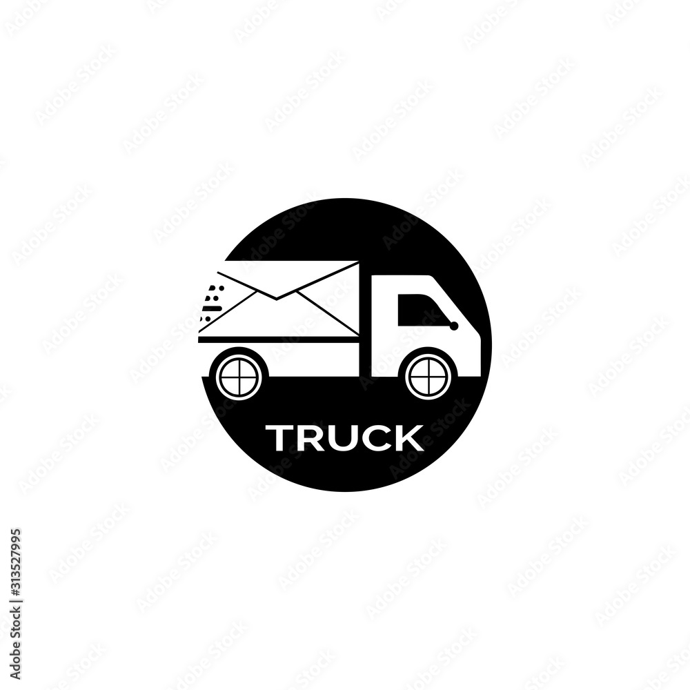 Truck icon ilustration vector template Truck icon ilustration vector template