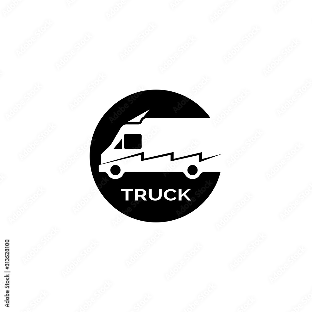 Truck icon ilustration vector template Truck icon ilustration vector template