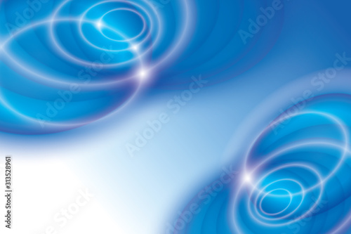 Blue and white wave abstract illustration, soft design © Apugraphics