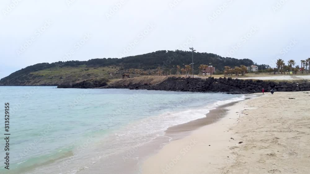 jeju hamdeok beach scenery, south korea jeju hamdeok beach scenery, south korea