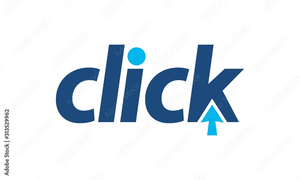 Click logo for design vector editable