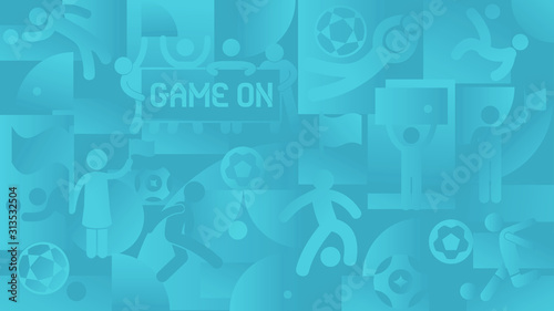 Football European Championship Theme Europe 2020. Abstract Soccer Background. Award Cup Soccer Wallpaper.