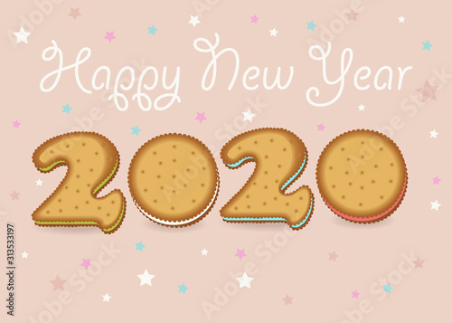 Happy New Year 2020. Cookies